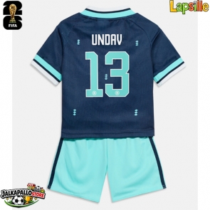 Saksa Deniz Undav #13 Vieraspaita Lapsille MM-kisat 2026 Lyhythihainen (+ shortsit)